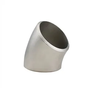 الفولاذ المقاوم للصدأ بعقب لحام 45 درجة المرفقين